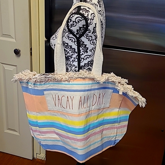 🏖Rae Dunn Vacay Canvas Tote - Picture 1 of 8